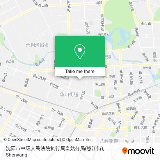 沈阳市中级人民法院执行局皇姑分局(怒江街) map