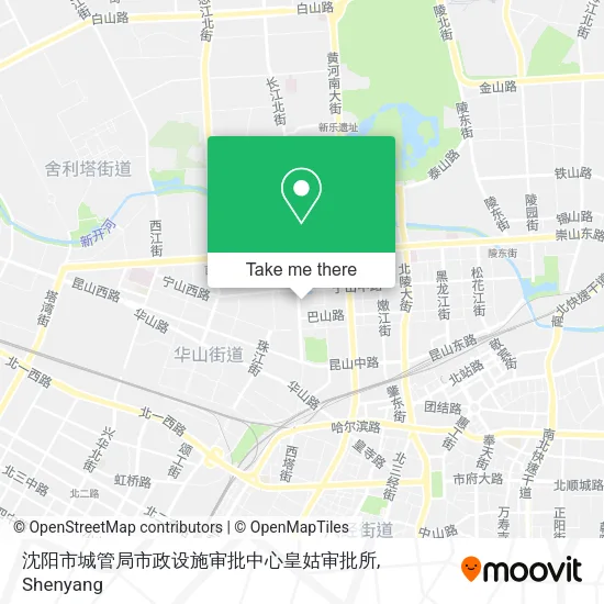 沈阳市城管局市政设施审批中心皇姑审批所 map