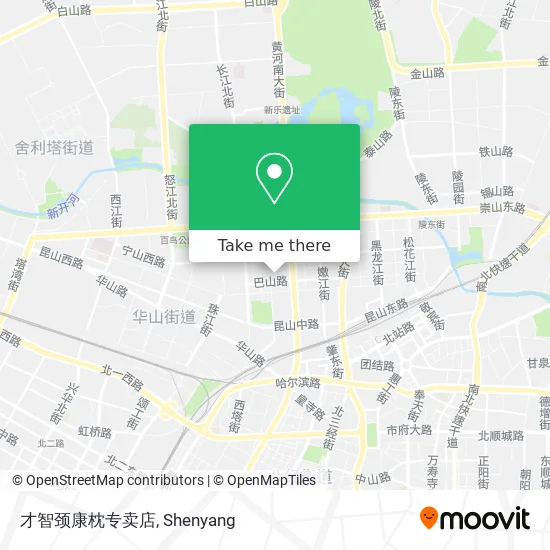 才智颈康枕专卖店 map