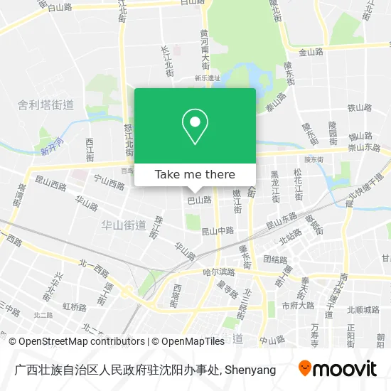 广西壮族自治区人民政府驻沈阳办事处 map