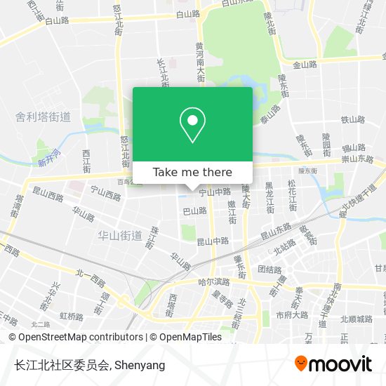 长江北社区委员会 map
