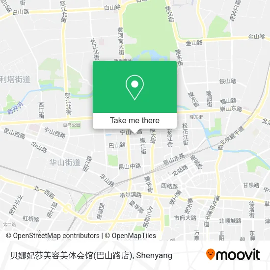 贝娜妃莎美容美体会馆(巴山路店) map