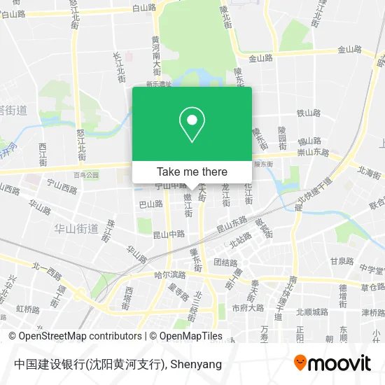 中国建设银行(沈阳黄河支行) map