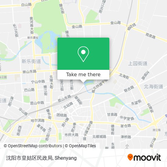 沈阳市皇姑区民政局 map