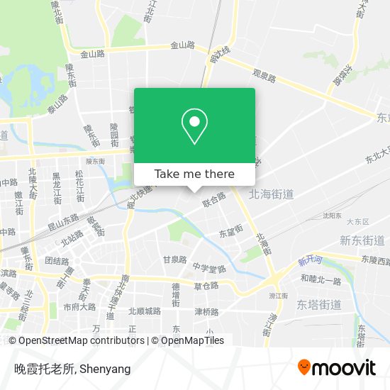 晚霞托老所 map
