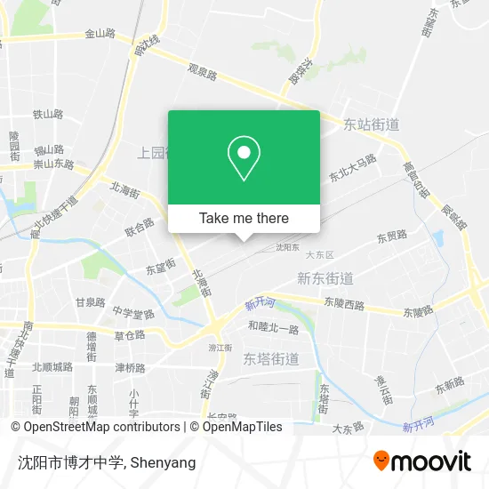 沈阳市博才中学 map