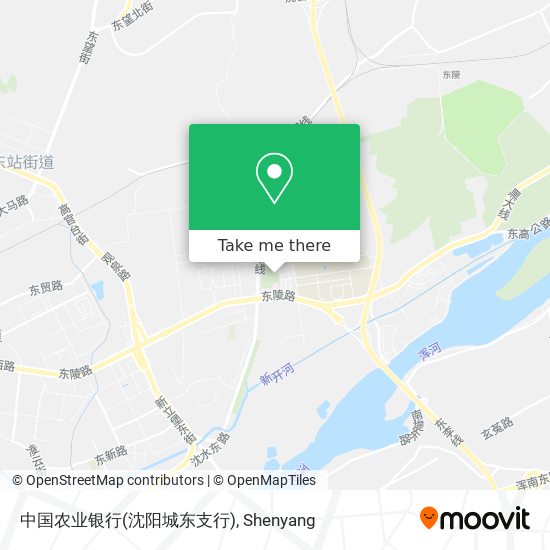 中国农业银行(沈阳城东支行) map