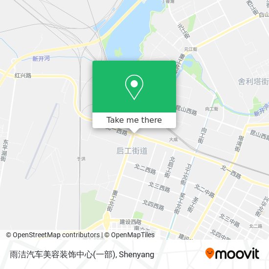 雨洁汽车美容装饰中心(一部) map