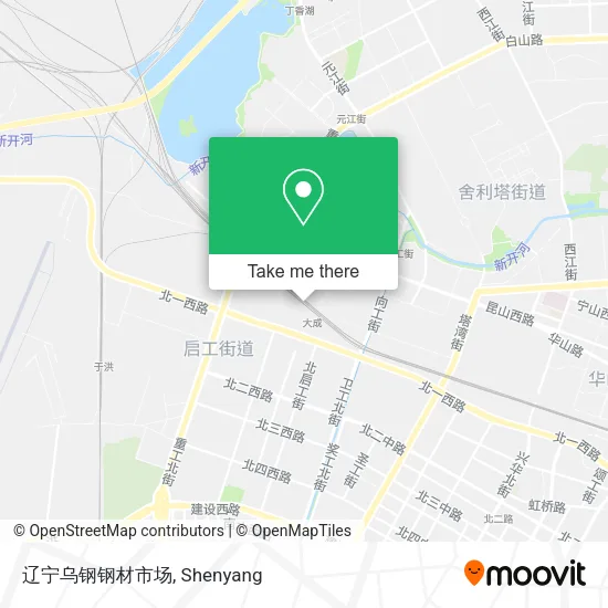 辽宁乌钢钢材市场 map