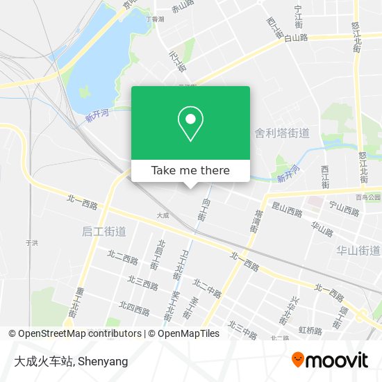 大成火车站 map
