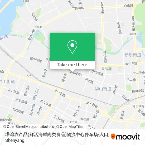 塔湾农产品(鲜活海鲜肉类食品)物流中心停车场-入口 map