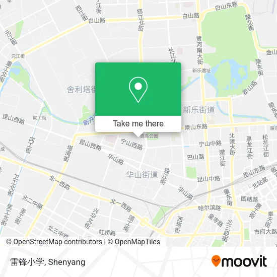 雷锋小学 map