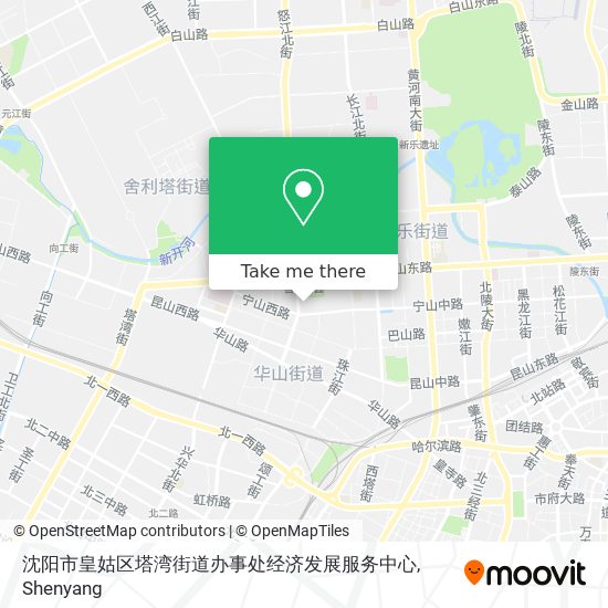 沈阳市皇姑区塔湾街道办事处经济发展服务中心 map