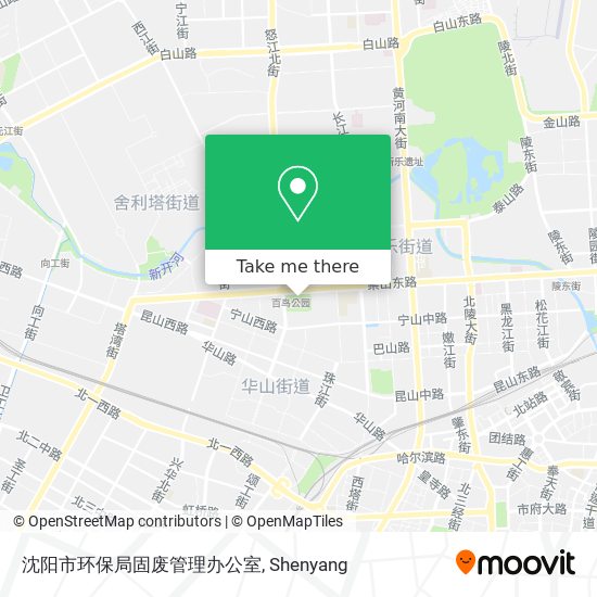 沈阳市环保局固废管理办公室 map
