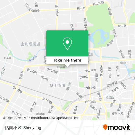 恬园小区 map