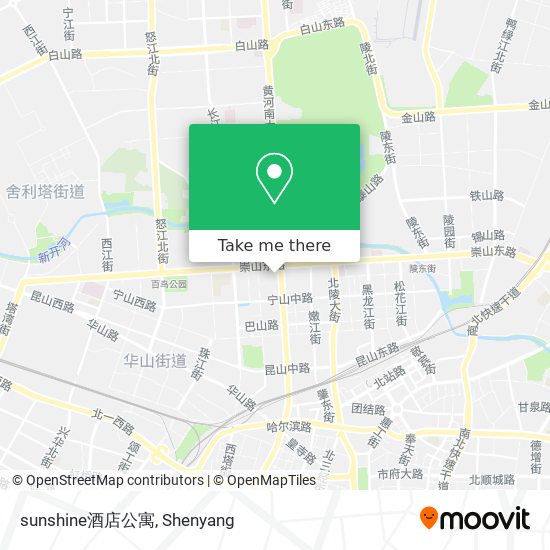 sunshine酒店公寓 map