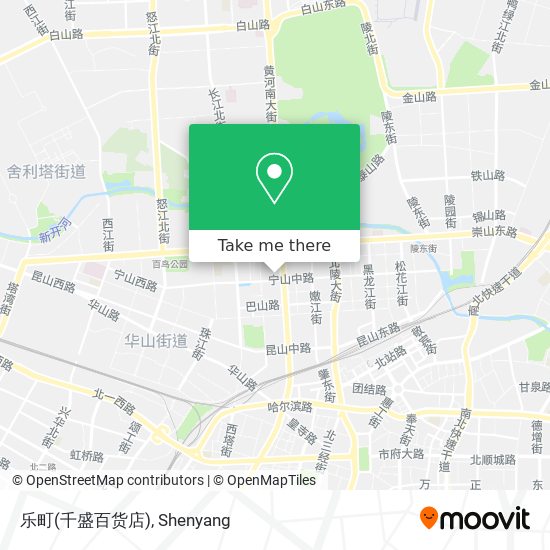 How to get to 乐町(千盛百货店) in 皇姑区by Bus, Light Rail or Metro?