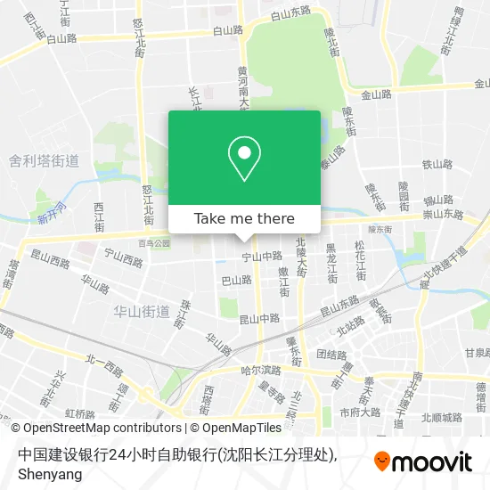 中国建设银行24小时自助银行(沈阳长江分理处) map