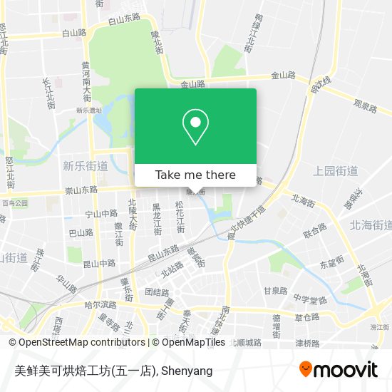 美鲜美可烘焙工坊(五一店) map