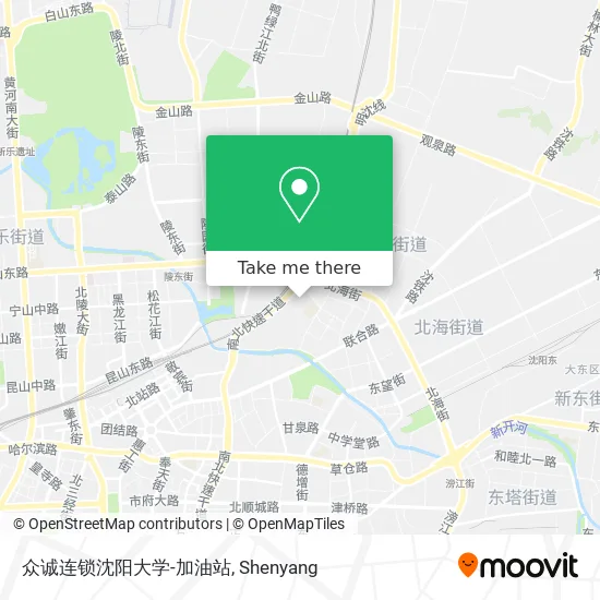众诚连锁沈阳大学-加油站 map