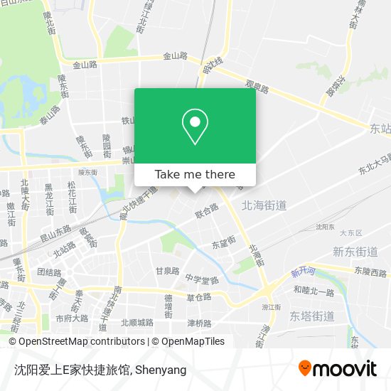 沈阳爱上E家快捷旅馆 map