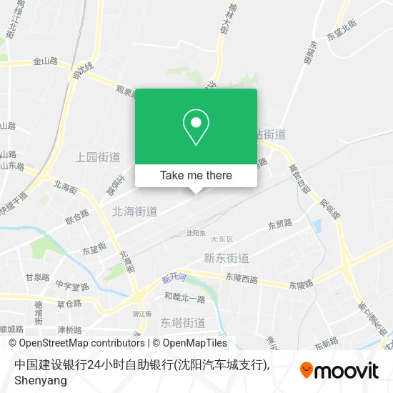 中国建设银行24小时自助银行(沈阳汽车城支行) map