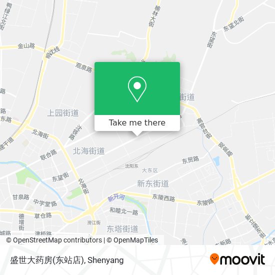 盛世大药房(东站店) map