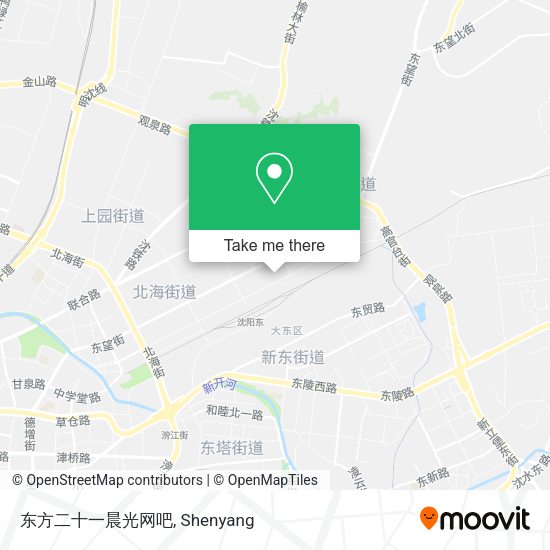 东方二十一晨光网吧 map