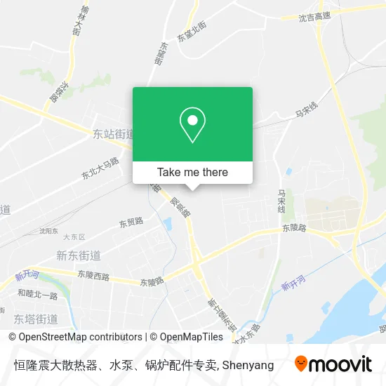 恒隆震大散热器、水泵、锅炉配件专卖 map