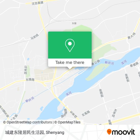城建东陵居民生活园 map