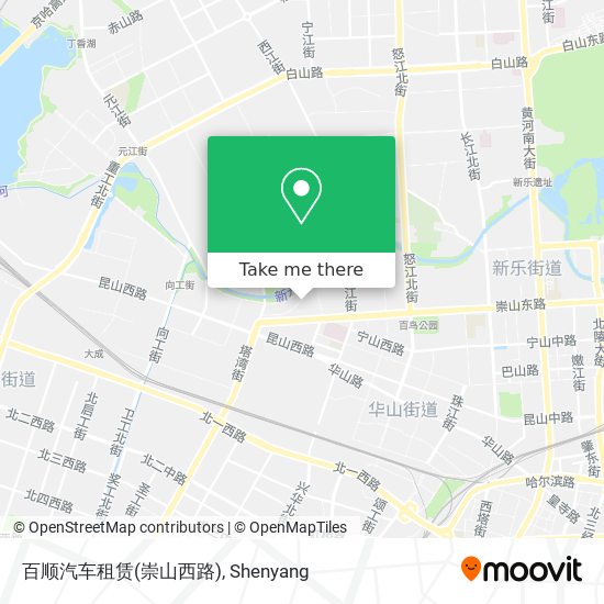 百顺汽车租赁(崇山西路) map