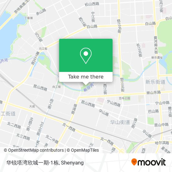 华锐塔湾欣城一期-1栋 map