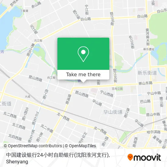 中国建设银行24小时自助银行(沈阳淮河支行) map