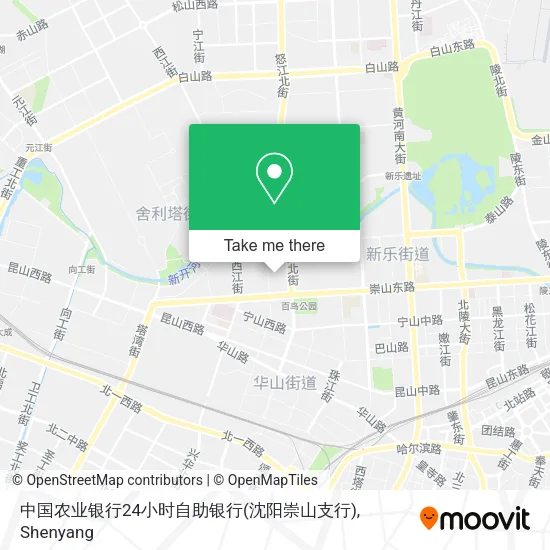 中国农业银行24小时自助银行(沈阳崇山支行) map