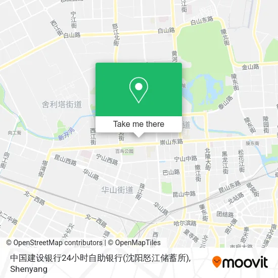 中国建设银行24小时自助银行(沈阳怒江储蓄所) map