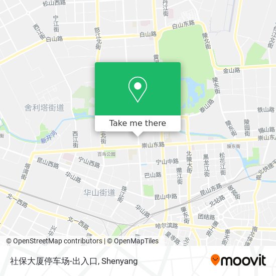 社保大厦停车场-出入口 map