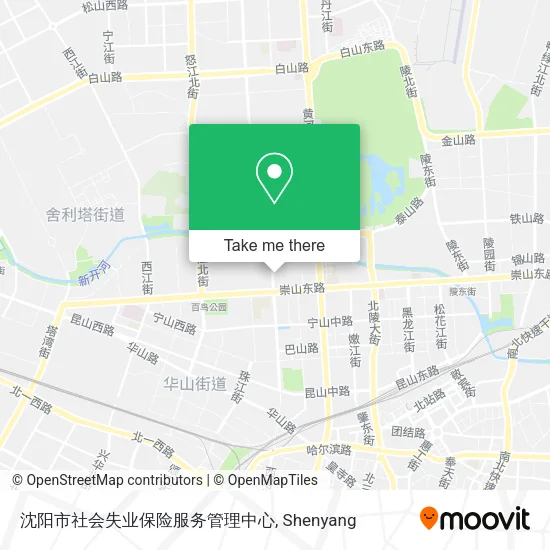 沈阳市社会失业保险服务管理中心 map