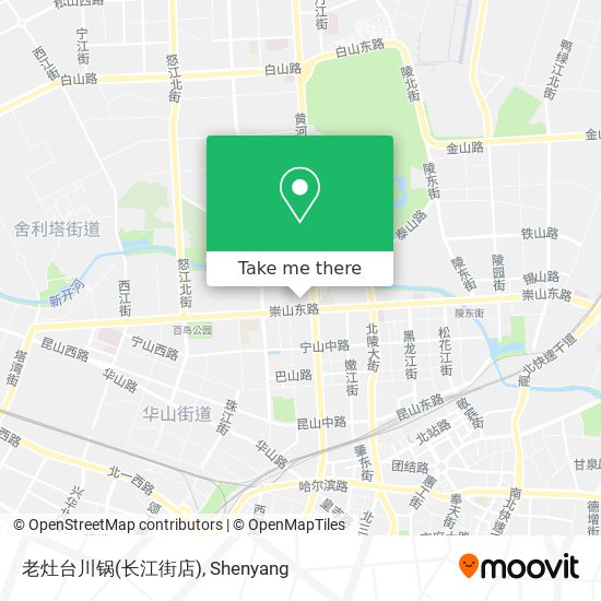 老灶台川锅(长江街店) map