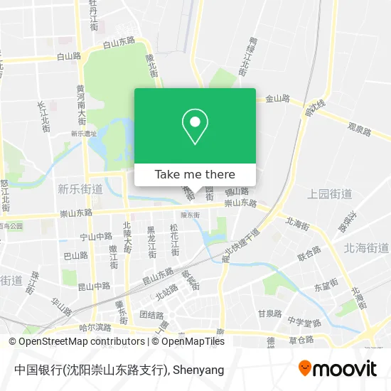 中国银行(沈阳崇山东路支行) map