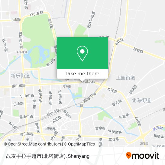 战友手拉手超市(北塔街店) map