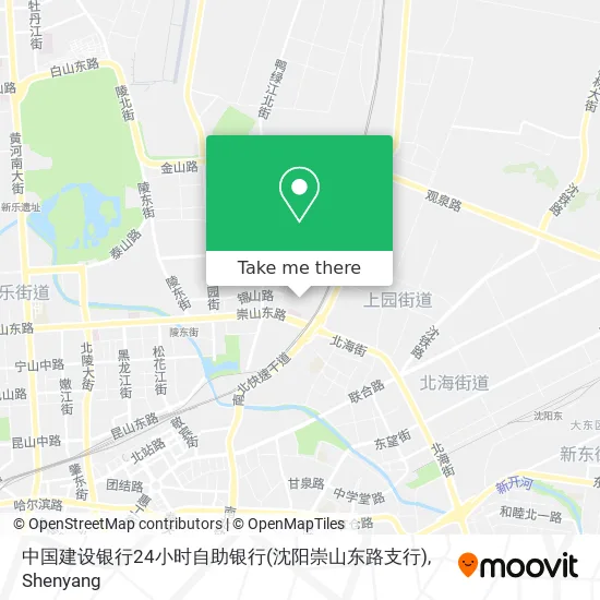 中国建设银行24小时自助银行(沈阳崇山东路支行) map