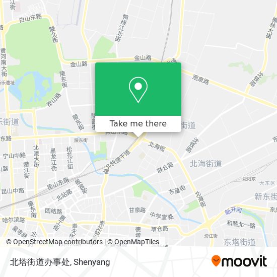 北塔街道办事处 map