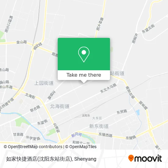 如家快捷酒店(沈阳东站街店) map