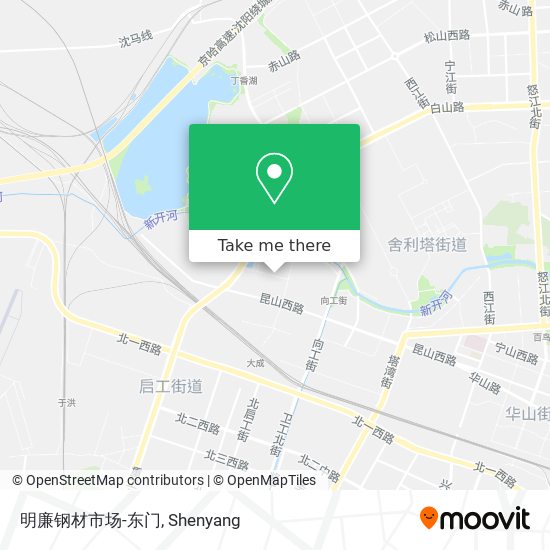 明廉钢材市场-东门 map