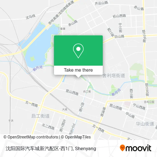 沈阳国际汽车城新汽配区-西1门 map