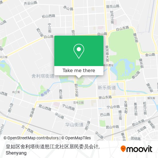 皇姑区舍利塔街道怒江北社区居民委员会计 map