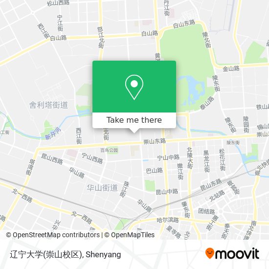 辽宁大学(崇山校区) map
