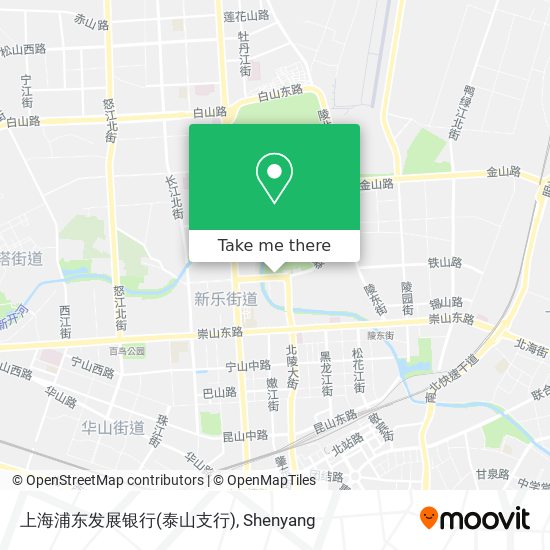 上海浦东发展银行(泰山支行) map