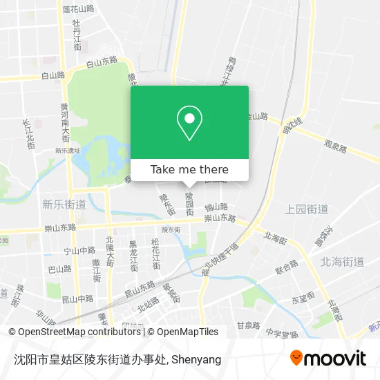 沈阳市皇姑区陵东街道办事处 map
