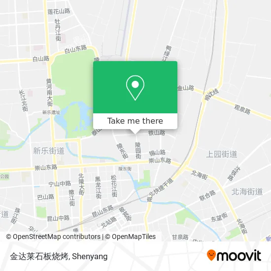 金达莱石板烧烤 map
